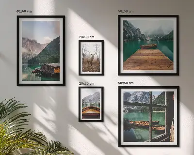 Galeria obrazów na ścianę Krajobrazy gór z jeziorami