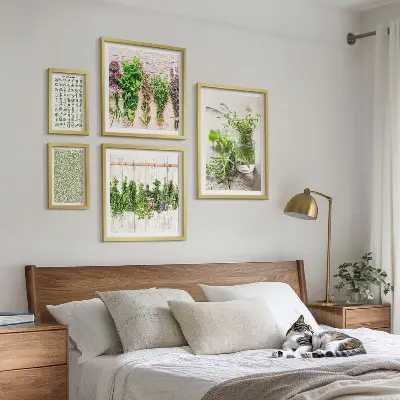 Zestaw obrazów dekoracja ścienna ziołowe inspiracje