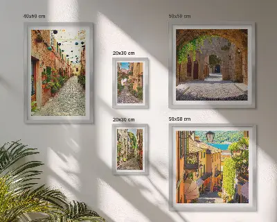 Galeria obrazów na ścianę Urokliwe zielone uliczki miast
