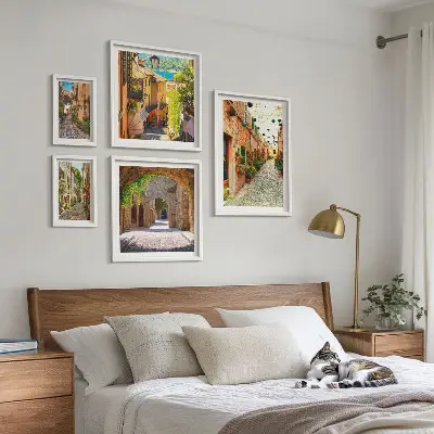 Galeria obrazów na ścianę Urokliwe zielone uliczki miast