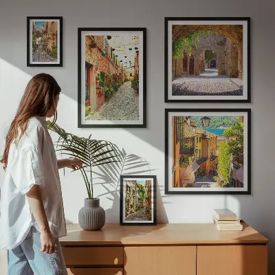 Galeria obrazów na ścianę Urokliwe zielone uliczki miast