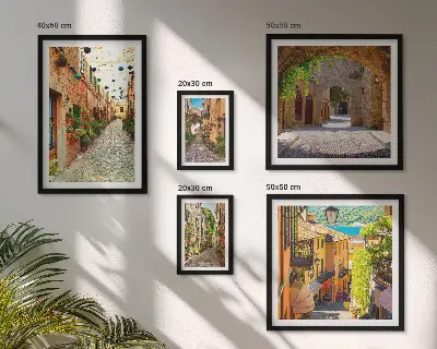 Galeria obrazów na ścianę Urokliwe zielone uliczki miast