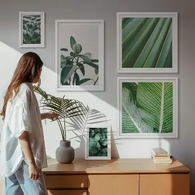 Galeria obrazów na ścianę Roślinne inspiracje tropikalne