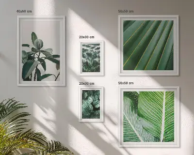 Galeria obrazów na ścianę Roślinne inspiracje tropikalne