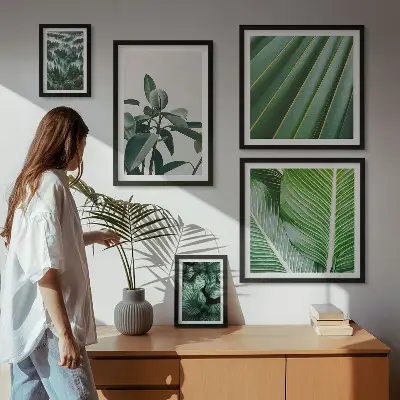 Galeria obrazów na ścianę Roślinne inspiracje tropikalne