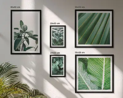 Galeria obrazów na ścianę Roślinne inspiracje tropikalne