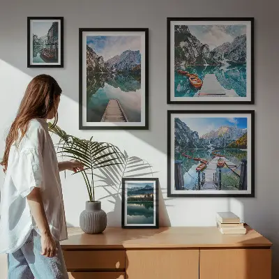 Galeria obrazów na ścianę Górskie jeziora i natura