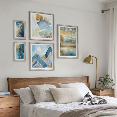 Galeria obrazów na ścianę Stylowe górskie pejzaże roślinne