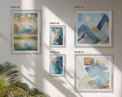 Galeria obrazów na ścianę Stylowe górskie pejzaże roślinne