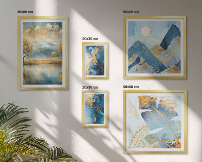 Galeria obrazów na ścianę Stylowe górskie pejzaże roślinne