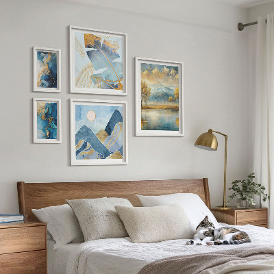 Galeria obrazów na ścianę Stylowe górskie pejzaże roślinne