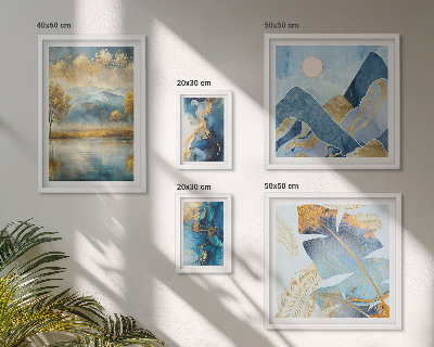 Galeria obrazów na ścianę Stylowe górskie pejzaże roślinne