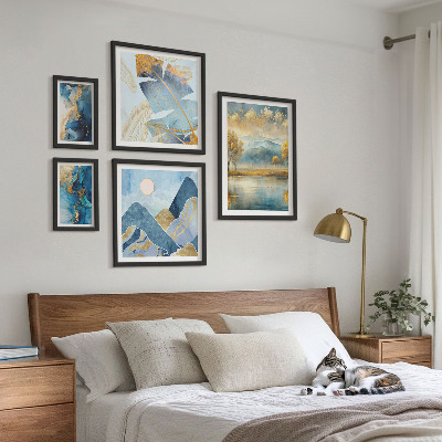 Galeria obrazów na ścianę Stylowe górskie pejzaże roślinne