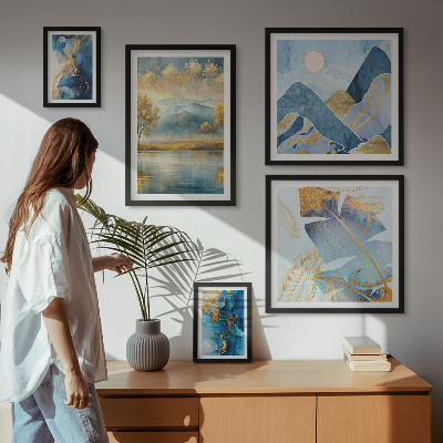 Galeria obrazów na ścianę Stylowe górskie pejzaże roślinne