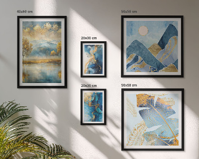 Galeria obrazów na ścianę Stylowe górskie pejzaże roślinne