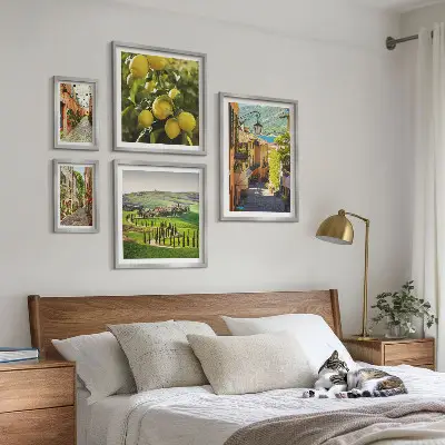 Galeria obrazów na ścianę urokliwe włoskie krajobrazy ulic