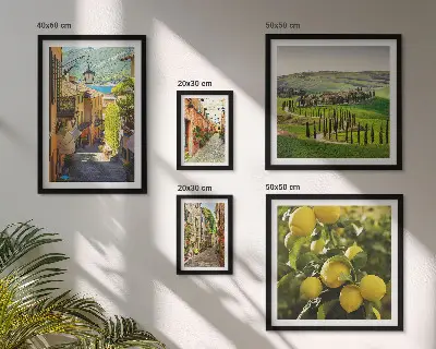 Galeria obrazów na ścianę urokliwe włoskie krajobrazy ulic