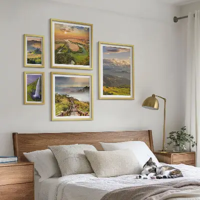 Galeria obrazów na ścianę górskie krajobrazy z wodospadami