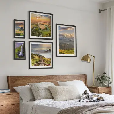 Galeria obrazów na ścianę górskie krajobrazy z wodospadami