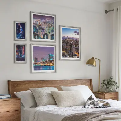 Galeria obrazów na ścianę Miejskie nocne pejzaże neonów