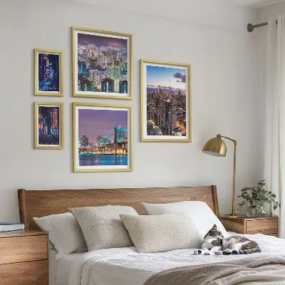 Galeria obrazów na ścianę Miejskie nocne pejzaże neonów