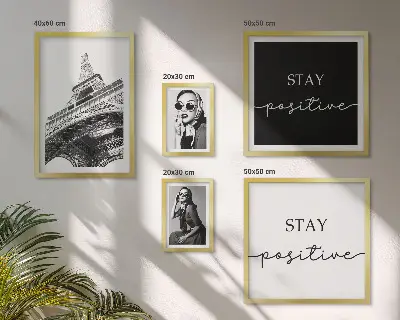 Zestaw 5 obrazów w ramie stylowe grafiki z motywem mody paryskiej