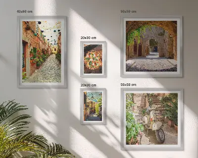 Galeria obrazów na ścianę urokliwe włoskie uliczki