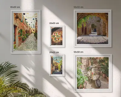 Galeria obrazów na ścianę urokliwe włoskie uliczki