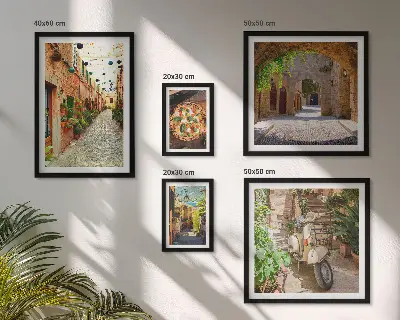 Galeria obrazów na ścianę urokliwe włoskie uliczki