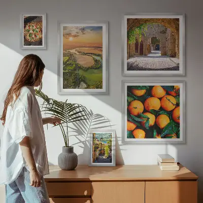 Galeria obrazów na ścianę krajobrazy natury z włoskimi motywami