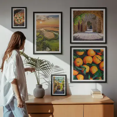 Galeria obrazów na ścianę krajobrazy natury z włoskimi motywami