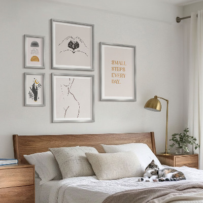 Galeria obrazów na ścianę Motywacja pozytywne myślenie minimalizm