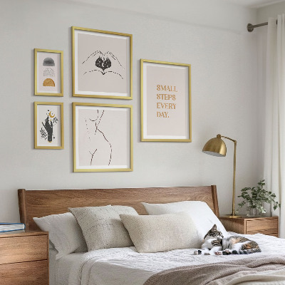 Galeria obrazów na ścianę Motywacja pozytywne myślenie minimalizm