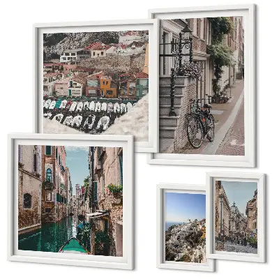 Galeria obrazów na ścianę Urokliwe europejskie uliczki