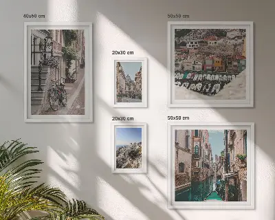 Galeria obrazów na ścianę Urokliwe europejskie uliczki