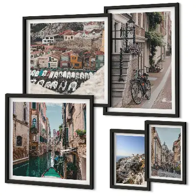 Galeria obrazów na ścianę Urokliwe europejskie uliczki