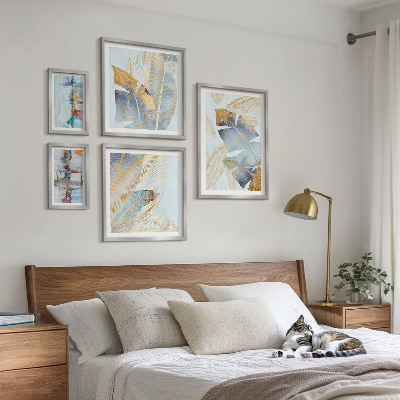 Galeria obrazów na ścianę Roślinne motywy nowoczesne