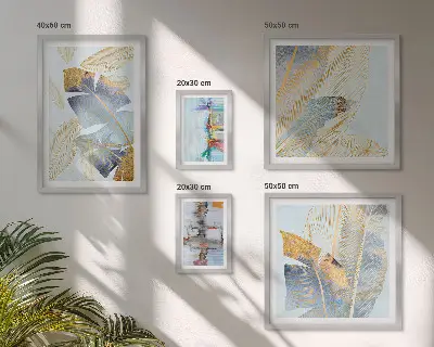 Galeria obrazów na ścianę nowoczesne motywy roślinne