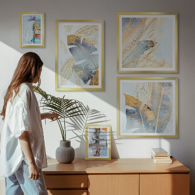 Galeria obrazów na ścianę Roślinne motywy nowoczesne