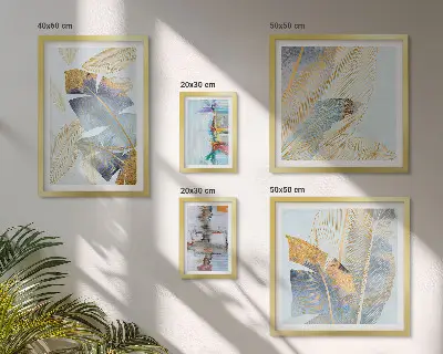 Galeria obrazów na ścianę nowoczesne motywy roślinne