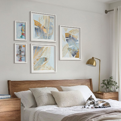 Galeria obrazów na ścianę Roślinne motywy nowoczesne