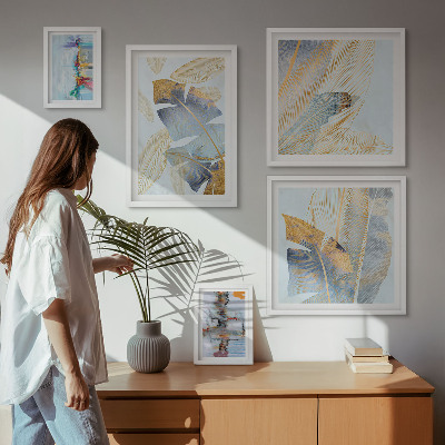 Galeria obrazów na ścianę Roślinne motywy nowoczesne