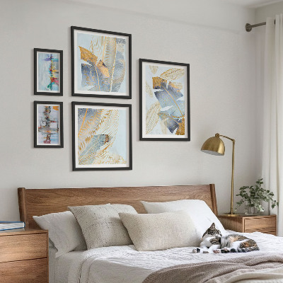Galeria obrazów na ścianę Roślinne motywy nowoczesne