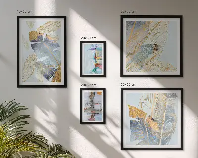 Galeria obrazów na ścianę nowoczesne motywy roślinne