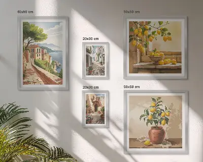 Galeria obrazów na ścianę Urokliwe śródziemnomorskie widoki