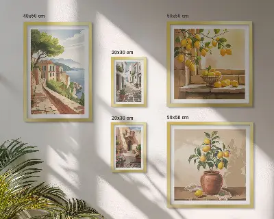 Galeria obrazów na ścianę Urokliwe śródziemnomorskie widoki