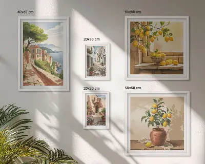 Galeria obrazów na ścianę Urokliwe śródziemnomorskie widoki