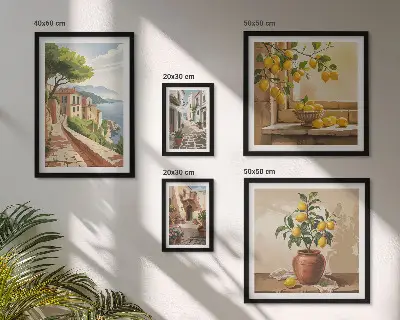 Galeria obrazów na ścianę Urokliwe śródziemnomorskie widoki