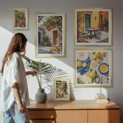 Owoce cytrusowe w ogrodach galeria obrazów na ścianę