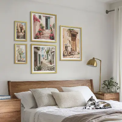 Galeria obrazów na ścianę Urokliwe uliczki z rowerem